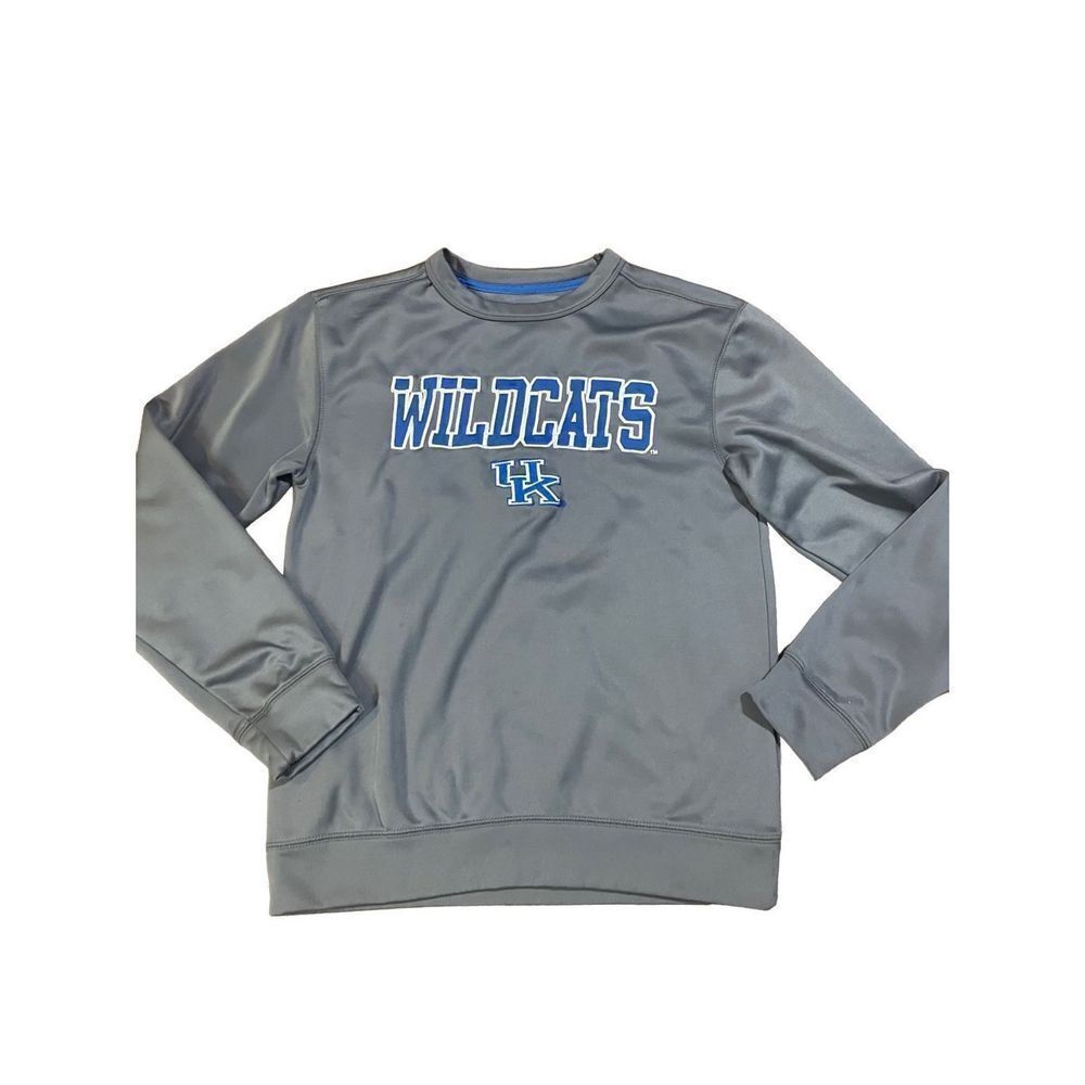 Section 101 Majestic Kentucky Wildcats gray sweatshirt pullover sz small UK
